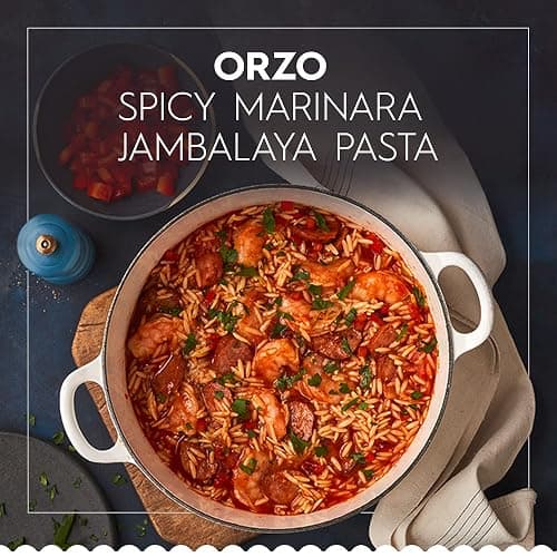 Barilla Orzo Pasta, 16 oz. Box - Non-GMO Pasta Made with Durum Wheat Semolina - Kosher Certified Pasta (Pack of 4) thumbnail 6