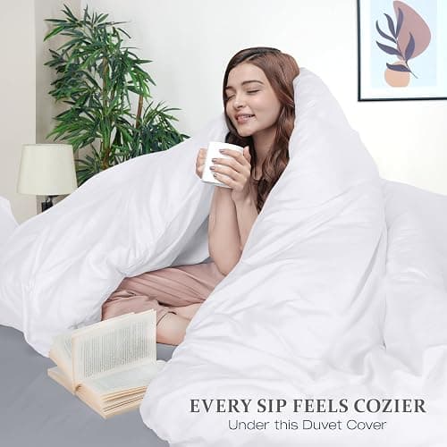 Utopia Bedding Duvet Cover Twin Size Set - 1 Duvet C over with 1 Pillow Sham - 2 Pieces Comforter Cover with Zipper Closure - Soft Brushed Microfiber, 68 X 90 Inches (Twin, White) thumbnail 3