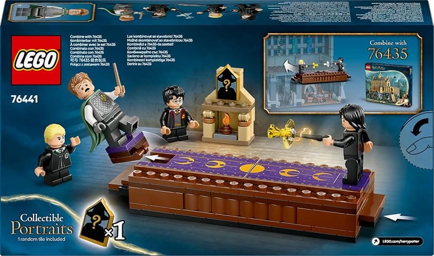LEGO Harry Potter Le château de Poudlard : Le Club de Duel - Jeu de Construction avec 4 minifigurines Collector Dont Malefoy, Lockhart & Rogue - Jeu de rôle pour garçons et Filles dès 8 Ans 76441 thumbnail 12