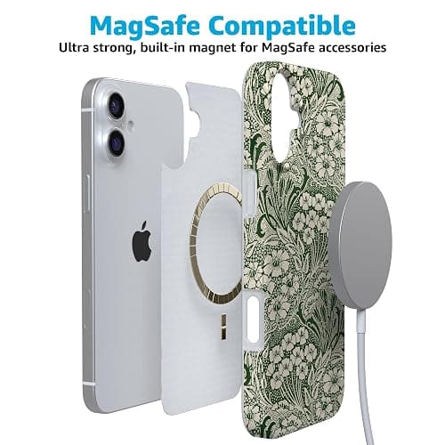 Casely iPhone 16 Case | Mystic Meadow | Green Gardens | Compatible with MagSafe | Classic Ultra Slim Design thumbnail 4