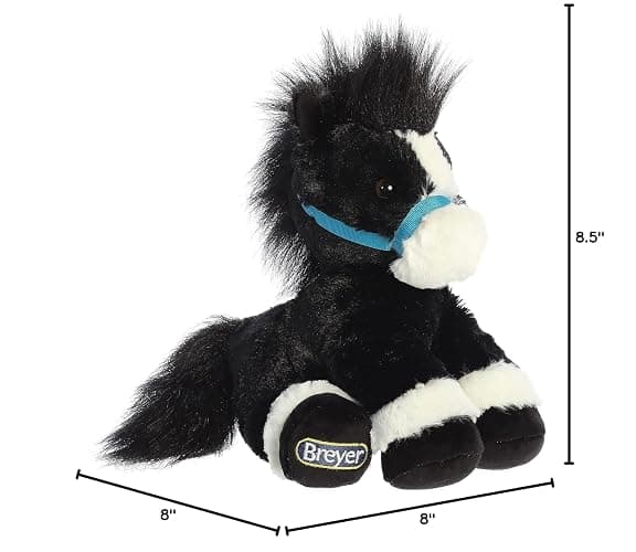 Aurora® Exquisite Breyer® Bridle Buddies Horse Stuffed Animal - Realistic Detailing - Imaginative Play - Black 11 Inches thumbnail 2