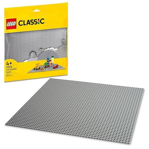 LEGO Classic Gray Baseplate Square 48x48 Stud Foundation to Build, Play, and Display Brick Creations, Great for City Streets, Castle, and Mountain Scenes, 11024 - Image 1
