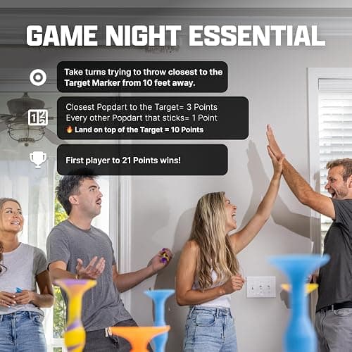 Popdarts PRO Pack Game Set (FRDi) - Indoor, Outdoor Suction Cup Throwing Game - Competition with a POP thumbnail 4