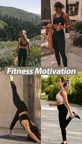 NexiEpoch 4 Pack Leggings for Women - High Waisted Tummy Control Soft Black Capri Yoga Pants with Pockets for Workout thumbnail 2
