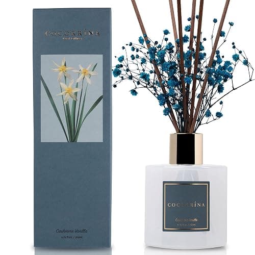 COCORRÍNA Reed Diffuser - Cashmere Vanilla 6.7 fl oz Reed Diffuser for Bedroom Bathroom Home Décor thumbnail 3