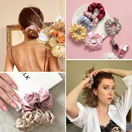 silk scrunchies - bright coffee thumbnail 7