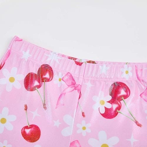 Tstiti Gymnastics Leotards for Girls Long Sleeve Kids Tumbling Gymnastic Outfit Clothes with Shorts Storage Bag thumbnail 6