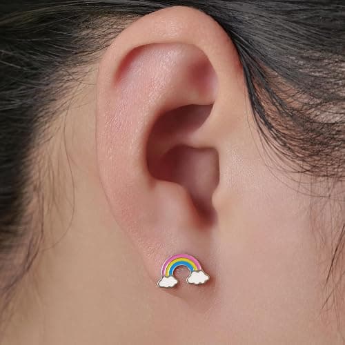 Limerencia Hypoallergenic G23 Implant Grade Titanium Screw Back Earrings Tragus 20G Helix F136 Piercing Post for Sensitive Ears Cartilage thumbnail 2