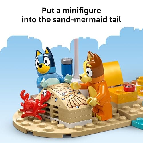 LEGO Bluey: Bluey’s Beach & Family Car Trip - Toddler Learning Toy for Kids 4+ - Includes Bluey, Bingo, and Mum Minifigures - Birthday Gift for Boys and Girls, Ages 4+ - 11202 thumbnail 6
