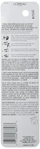 L'Oreal Paris Makeup Infallible Flash Cat Eye Waterproof Liquid Eyeliner, Black, 0.44 oz. thumbnail 3