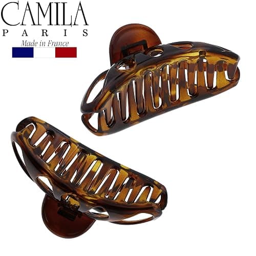 Camila Paris NV109 2PK French Hair Clip for Women Thick Hair for Long Curly Wavy Hair, Girls Hair Claw Clips Fashion Styling Hair Accessories for Women, Strong Hold Grip, Made in France thumbnail 8