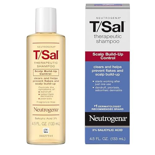 Neutrogena T/Sal Therapeutic Shampoo for Scalp Build-Up Control with Salicylic Acid, Scalp Treatment for Dandruff, Scalp Psoriasis & Seborrheic Dermatitis Relief, 4.5 fl. oz (Pack of 4) thumbnail 5