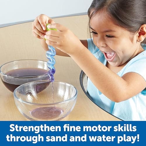 Learning Resources Sand & Water Fine Motor Set - Fidget Toys, Water Bin Play, Toddler Daycare Essentials Games Tools, Homeschool and Preschool, Montessori for Kids, Gifts for Boys and Girls thumbnail 3