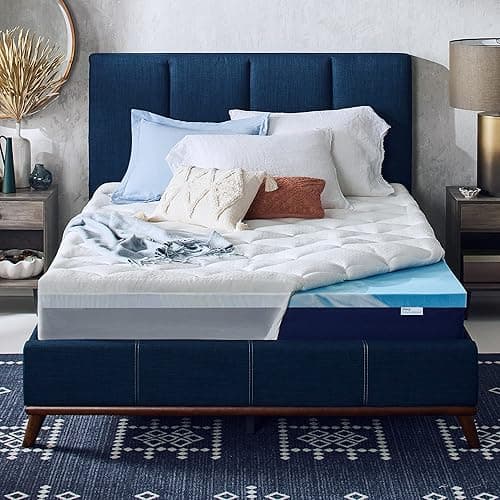 Sleep Innovations Cooling Gel Memory Foam Mattress Topper