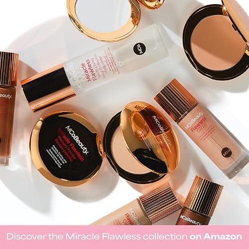 MCoBeauty Miracle Flawless Pressed Powder - 2 Natural Medium - Soft Focus Blurring, Finishing & Setting Powder - Face Makeup Compact with Rose Flower Extract Sweet Almond Oil - Vegan & Cruelty Free thumbnail 7