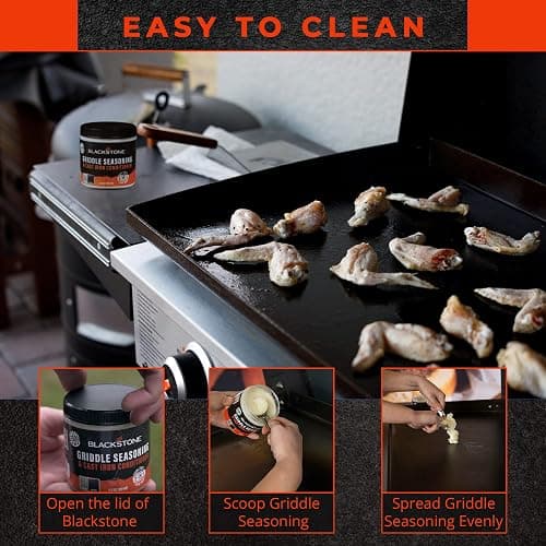Blackstone 2-IN-1 Griddle & Cast Iron Seasoning Conditioner 6.5 OZ– Effective Seasoning Rub Formula – Food Safe – Easy to Use – with Satisfying Customers Travel Tissue Pack thumbnail 7