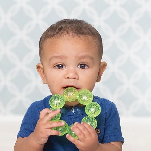 Infantino Water Teethers – Sensory Exploration, Teething, Cooling & Massaging Relief for Sore Gums, Lime & Blue, 3-Pack thumbnail 3