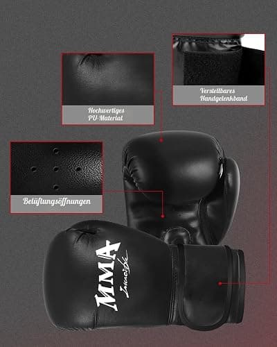 JUOIFIP Hängendes Boxsack Set Ungefüllt für Erwachsene- Mikrofaser Leder Boxsack mit Komplett Zubehör, Stabiler Sandsack für Kickboxen, MMA, Grappling, Muay Thai, Fitness– Indoor & Outdoor thumbnail 3