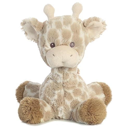 Aurora® Snuggly Loppy Giraffe™ Baby Stuffed Animal - Comforting Companion - Imaginative Play - Brown 8 Inches thumbnail 3