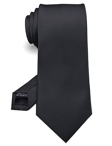 RBOCOTT Solid Color Tie Formal Necktie for Men - Image 1