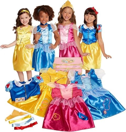 Disney Princess Dress Up Trunk Deluxe 21 Piece Officially Licensed [Amazon Exclusive] - Image 1