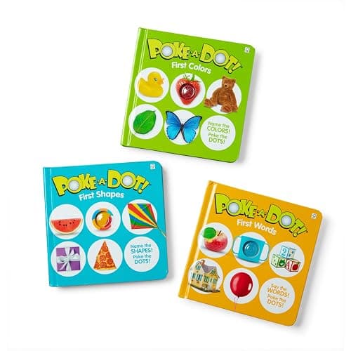 Melissa & Doug Poke-a-Dot! 3Pk First Words, Shapes & Colors, Interactive Children's Board Books with Buttons to Pop, Educational Sensory Toy for Toddlers & Preschoolers Ages 1+ thumbnail 6