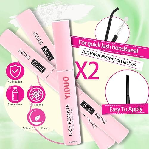 YIDUO 6 Box Mix Lashes Clusters Kit Gift Packs 1686Pcs with 2X Bond&Seal Volume Mega/Bottom Soft Extension False Eyelash D Curl Wispy Natural DIY Individual Fake Eyelashes for Beginners Bulk Pack thumbnail 7