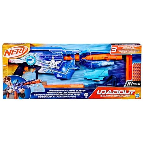 Nerf Loadout Galactic Commander Motorized Blaster, 3 Firing Modes, 3 Attachment Accessories, 48 Nerf N1 Darts, Kids Toys & Gifts, Ages 8+ thumbnail 3
