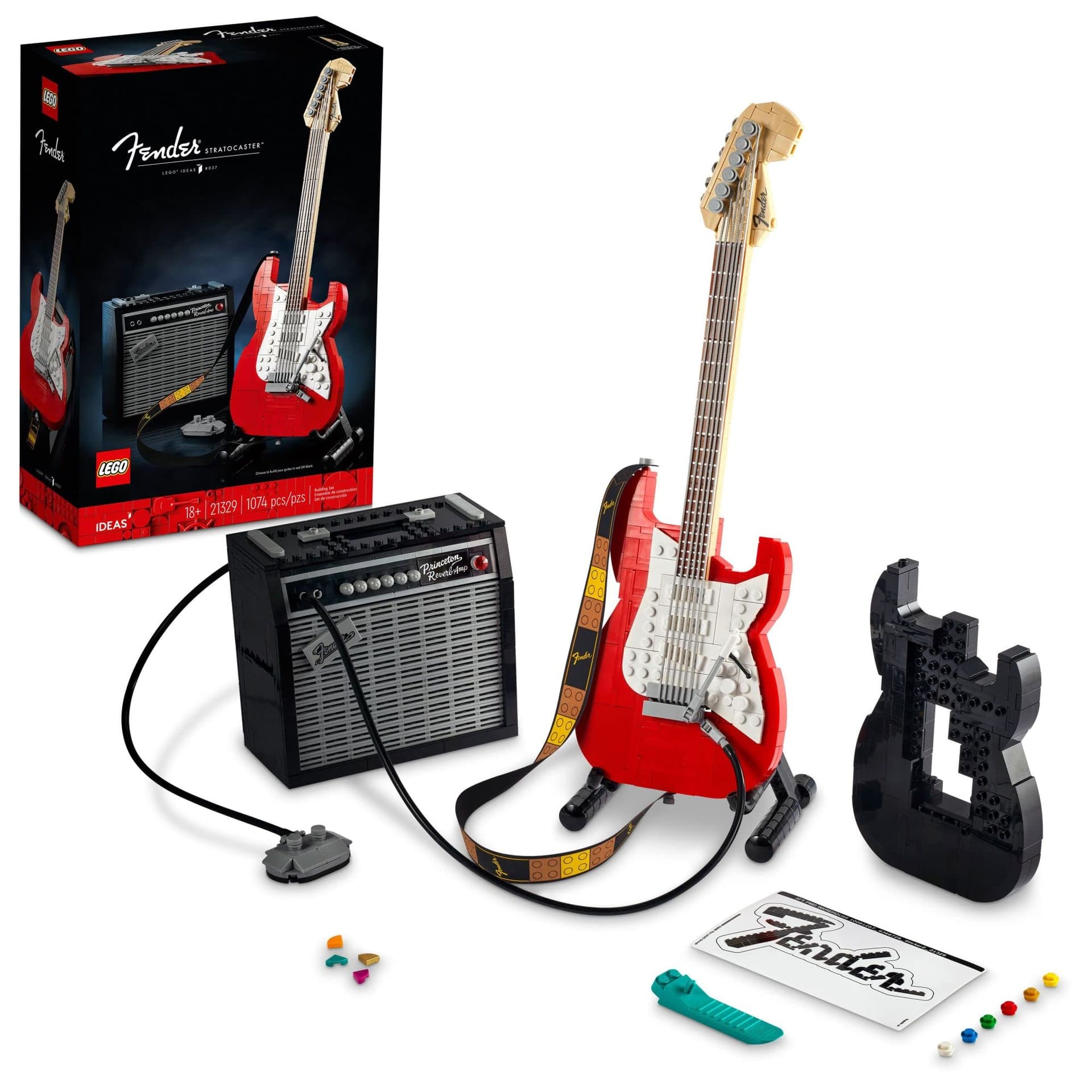 21329 LEGO® Ideas Fender® Stratocaster™; Kit de Construção de Guitarra (1079 peças) - Image 1