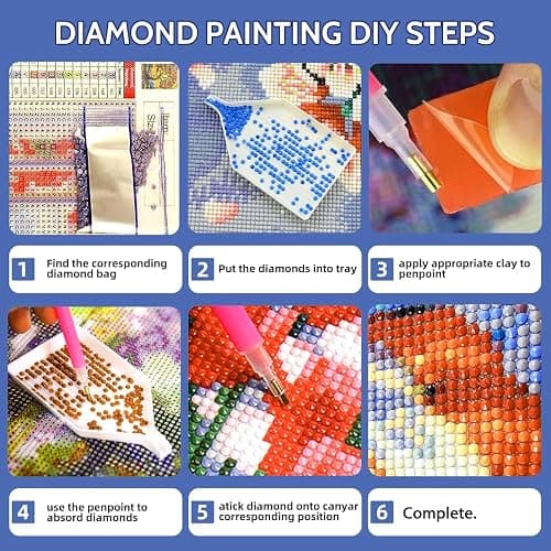 Lovepefe Sea Turtle Diamond Art Painting Kits for Adults Paint with Diamond Kit for Beginners DIY Full Drill Gem Art Home Wall Decor 12 X 16 Inch thumbnail 6