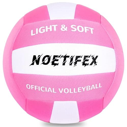 Noetifex Soft Volleyball-Super Soft Fabric Light Volleyball for Indoor Practice Safe and Quiet Kids Youth Beginners House Yard Training Practice Games(Deflated) - Image 1