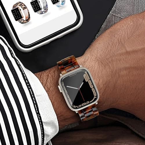 Light House Apple Watch Bands-Fashion Lightweight Resin iWatch Bands for Women Men 38mm/40mm/41mm/42mm(Series 11 10), 49mm/46mm/45mm/44mm/42mm(S 3 2 1), Compatible with Apple Watch Series 11 SE 10 9 8 7 6 5 4 3 Ultra thumbnail 8
