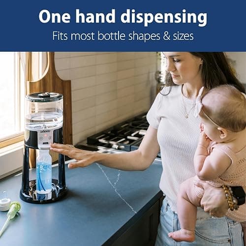Dr. Brown's Insta-Prep Warm Water Dispenser to Instantly Prepare Baby’s Formula Bottle,Large Capacity Glass Tank with 3 Temperature Settings,Black - Black thumbnail 6