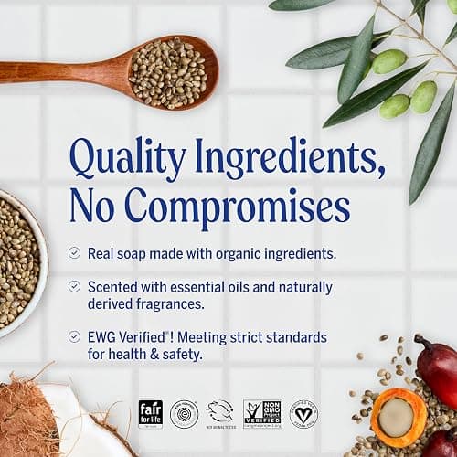 Dr. Bronner's Magic Soap-Pure-Castile Liquid Soap (Baby Unscented, 32 ounce, 2-Pack)-Regenerative Organic Certified Oils, 18-in-1 Uses: Body, Laundry & Dishes, For Sensitive Skin, No Fragrance thumbnail 3