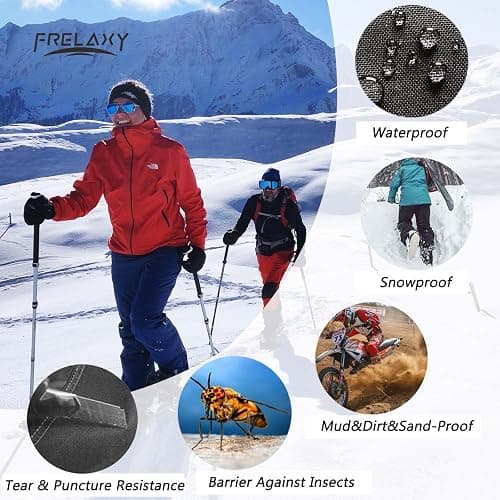 Frelaxy Leg Gaiters Ultra HIGH-Performance Hunting Gaiters, 100% Waterproof Hiking Gaiters with Upgraded Rubber Foot Strap, Adjustable Snow Boot Gaiters thumbnail 6