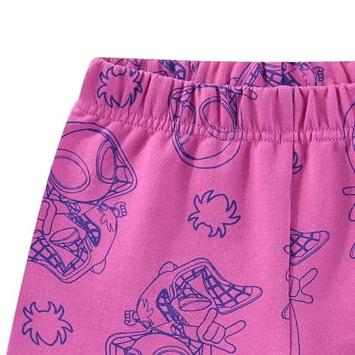 Marvel Spider-Gwen Ghost Spider Girls Short Sleeve T-Shirt and French Terry Shorts Set for Toddler to Big Kids thumbnail 7