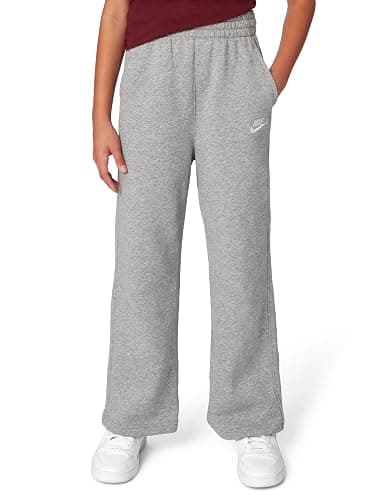 Nike Girls' Sportswear Club Fleece Wide-Leg Pants - Image 1