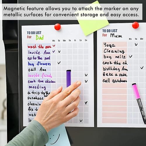 Shuttle Art Dry Erase Markers, 32 Pack 16 Colors Magnetic Whiteboard Markers with Erase, Fine Point Dry Erase Markers Perfect For Writing on Whiteboards,Mirrors for School Office Home thumbnail 7