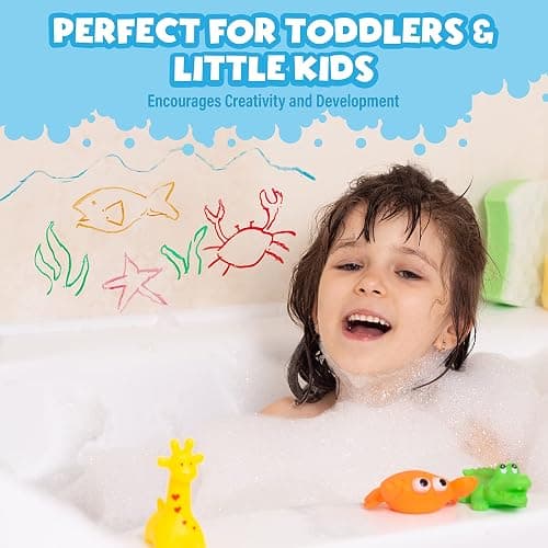 Tub Works® Bath Paint Sticks™ Bath Toy, 12 Count | Nontoxic, Washable Bathtub Paint for Kids & Toddlers | Twistable Sticks Draw Smoothly on Tub Walls | Smooth, Vibrant Alternative to Bath Crayons thumbnail 4