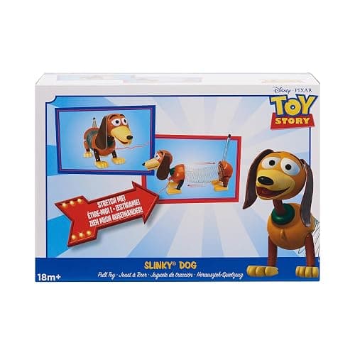 Disney and Pixar Toy Story Slinky Dog Pull Toy, Walking Spring Dog Toy with Leash, Classic Stretch Toy for Toddlers, Preschool Kids Toys Ages 18 Months and Up, Basket Stuffers by Just Play thumbnail 6