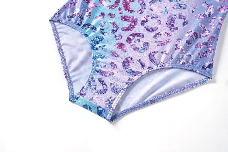 Zaclotre Gymnastics Leotards for Girls Long Sleeve Sparkly Dance Unitards Biketards with Tumbling Shorts thumbnail 3