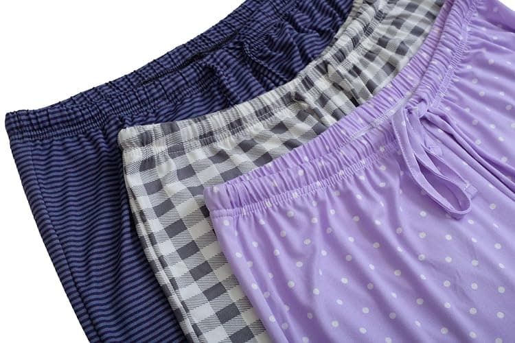 Real Essentials 3 Pack: Women’s Ultra-Soft Comfy Pajama Lounge Pants Sleepwear (Available in Plus Size) thumbnail 6