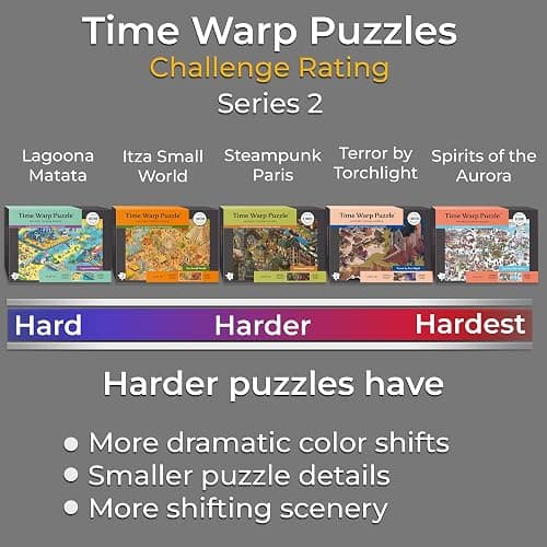 Time Warp Puzzle Series 2 – Sunrise to Sunset Hidden Scene | 1000 Piece Jigsaw Puzzle for Adults | Discover a Story that Transforms as You Build | Giftable Magic Puzzle Art (Spirits of the Aurora) thumbnail 4