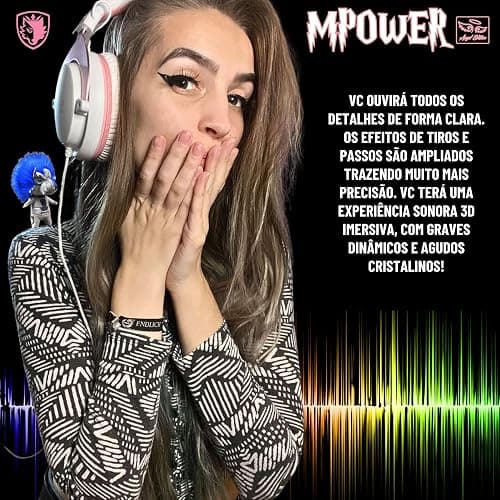 SADES MPOWER Stereo Gaming Headset for PS4, PC, Mobile, Noise Cancelling Over Ear Headphones with Retractable and Flexible Mic & Soft Memory Earmuffs for Laptop Nintendo Switch Games-Angel Edition thumbnail 2