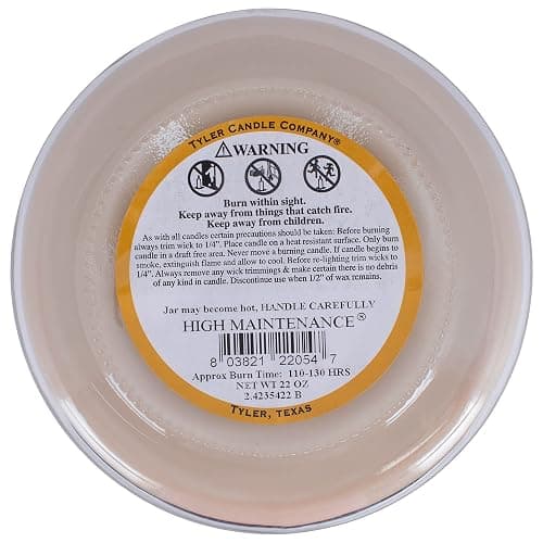 Tyler Candle, 22 Ounce, High Maintenance Long Burning Scented Candle thumbnail 4