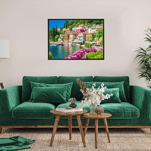 500 Piece Jigsaw Puzzle for Adults -Lake Como Scenery, Italy Jigsaw Puzzles 500 Pieces Puzzles for Adults-Finished Size 19.3" x 13.7" thumbnail 4