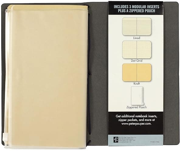 Voyager Refillable Notebook - Midnight Blue (Traveler's Journal, Planner, Notebook) thumbnail 3