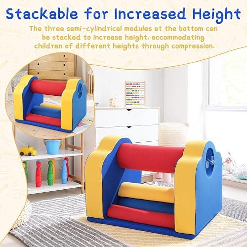 BALAPET High-Density Foam Tumble Play Rollers for Kids, Squeeze Machine Sensory & Gross Motor Play Set, Durable Indoor Foam Climber for Home, School thumbnail 7