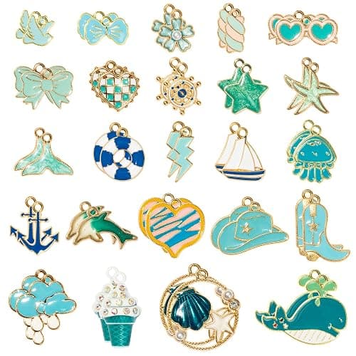 X1zuue Western Cowgirl Charms Pendants - 48Pcs Cowboy Boot Alloy Enamel Jewelry Pendants Bull Head Hat Heart Charms for Jewelry Making Earring Necklace Bracelet Making DIY Crafts Birthday Gift - Image 1