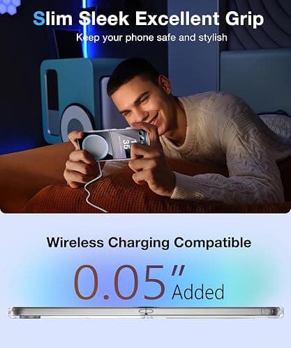 FNDMIL NO.1 Magnetic for Samsung Galaxy Z Flip 7 Case with MagSafe [Crystal Clear] [Anti-Yellowing ][Military Grade Drop Tested] with Soft Silicone Bumper for Samsung Flip 7 Case Slim,Transparent thumbnail 7